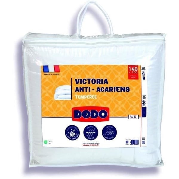DODO Lämpötilan säätöön tarkoitettu peitto 300gr/m² punkkisuojattu VICTORIA 140x200 cm valkoinen