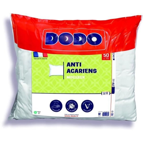 Kudde mot dammkvalster 50x70 cm - 100% polyester - DODO