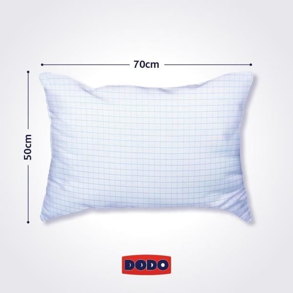 DODO mellem pude 50x70 cm - Mod væggelus. Beskyttelse mod mider - 550 gr - Hvid - Lavet i Frankrig