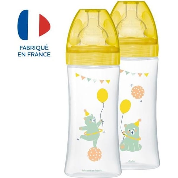 Dodie Sensation+ Anti-kolik sutteflaske + 6 måneders bjørnepakke med 2 x 330 ml Dodie Sensation+ Anti-kolik sutteflaske + 6 måneders bjørnepakke med 2 x 330 ml