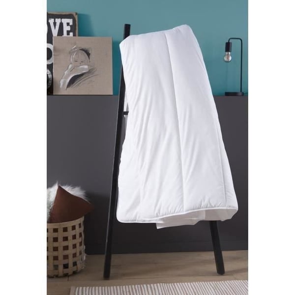 Varmt täcke i lantlig stil - 240 x 260 cm - 400gr/m² - Vitt - DODO