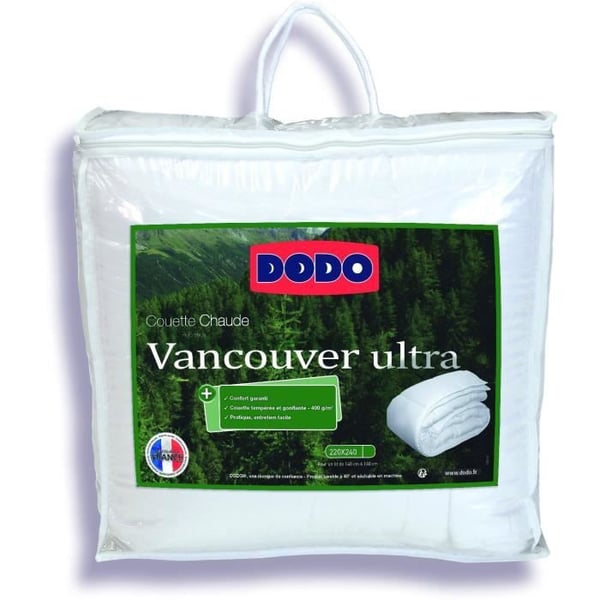 Vancouver Ultra Temperate -peitto - 220 x 240 cm - 300 g/m² - Valkoinen - DODO