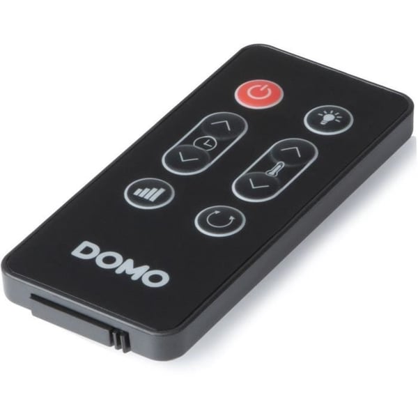Keramisk varmelegeme med træpejseffekt - 2000 W - DOMO - DO7345H - 83,5 cm - Sort