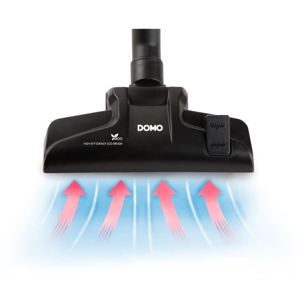 DOMO DO1033S - Kompakt støvsuger med 450W pose - HEPA10 filter. 7m driftsradius. 1,5L posekapacitet. Plastikslange