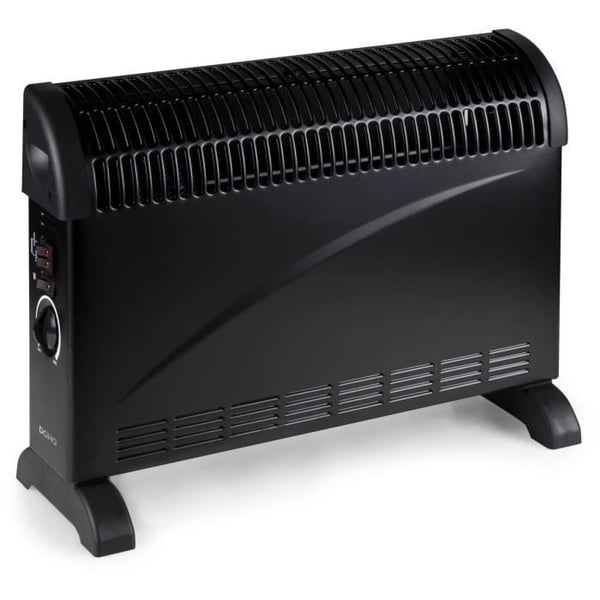 Turbo varmekonvektor - 2000 W - DOMO - DO7350CH - 52,5 x 38,8 x 19,5 cm - Sort