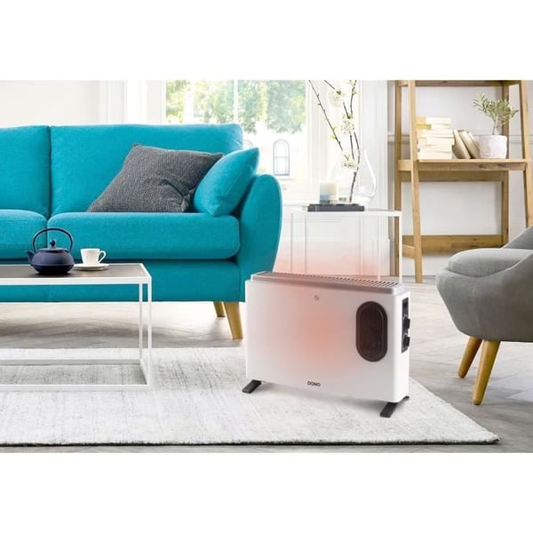 Varmekonvektor - DOMO - DO7351CH - 2000 W - Hvid - 54 x 37,5 x 17,2 cm