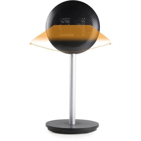 Turbo keramisk gulvvarmer - 2000 W - DOMO - DO7349H - 34 x 28 x 81 cm - Sort