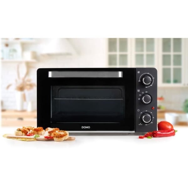 DOMO DO1107GO mini bage- og snackovn - 28 L - sort - 1500 watt -