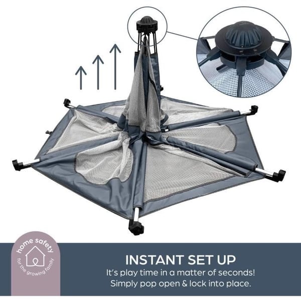 Äventyrspark Pop-Up - DREAMBABY - Tyg med bärväska - UV-skyddande överdrag (utomhusbruk) - Ø 1,3 m - H1 m
