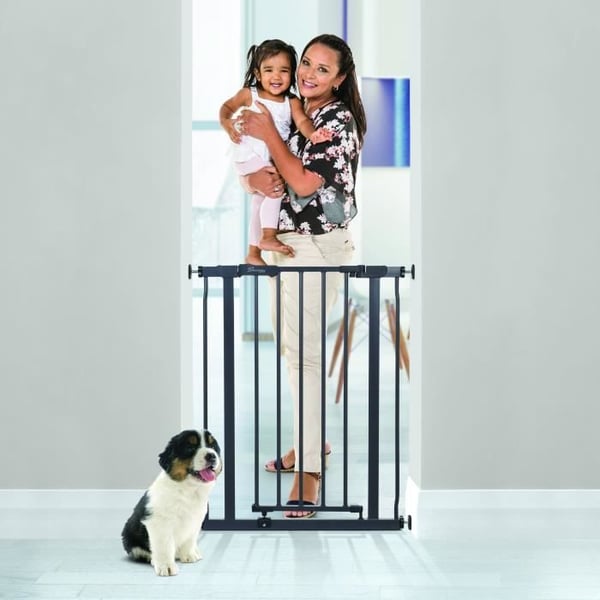 Säkerhetsgrind - DREAMBABY - AVA - Tryckmonterad - 61-68 x 75 cm - Dubbellås - Antracit