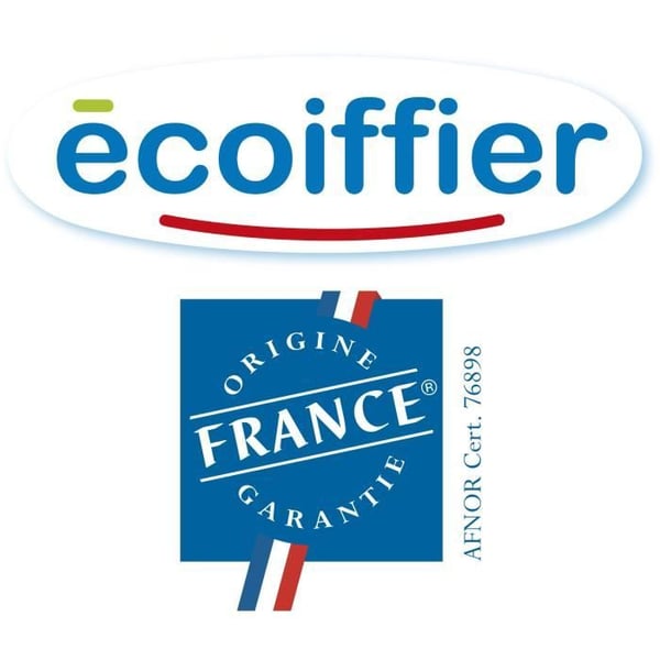 Ecoiffier Toys - Hiiligrilli + 16 tarviketta - Puutarhatyökalut lapsille - Valmistettu Ranskassa