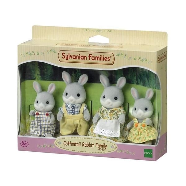 SYLVANIAN FAMILIES - 4030 - Grå Kaninfamilie - Familier