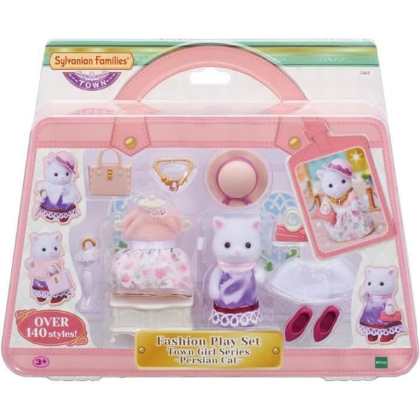 SYLVANIAN FAMILIES - 5461 - Modeväskan och Storasyster Perserkatten - Byn