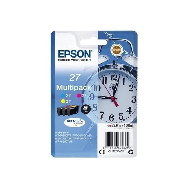 EPSON Multipack T2705 blækpatron - Cyan. Magenta. Gul - DURABrite Ultra - 3-pak