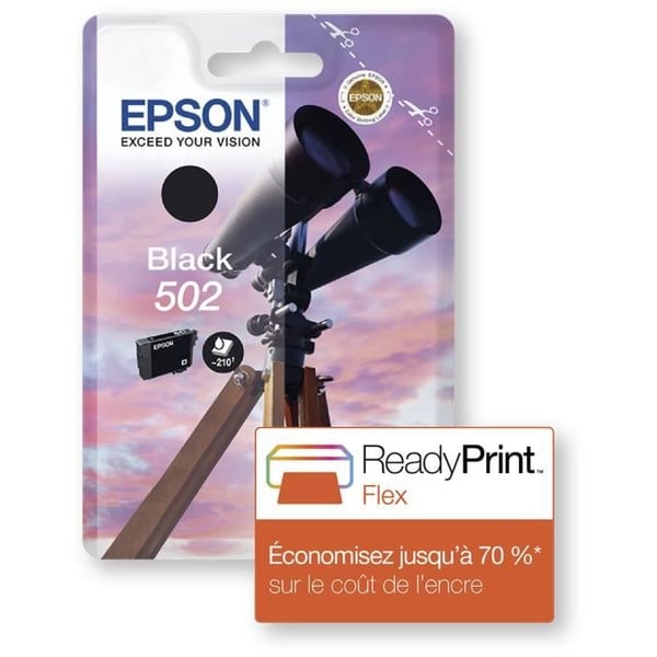 EPSON 502 sort blækpatron - kikkert (C13T02V14010)