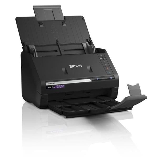 EPSON FastFoto FF-680W -asiakirjaskanneri - 600 dpi - Wi-Fi ja automaattinen lataustaso