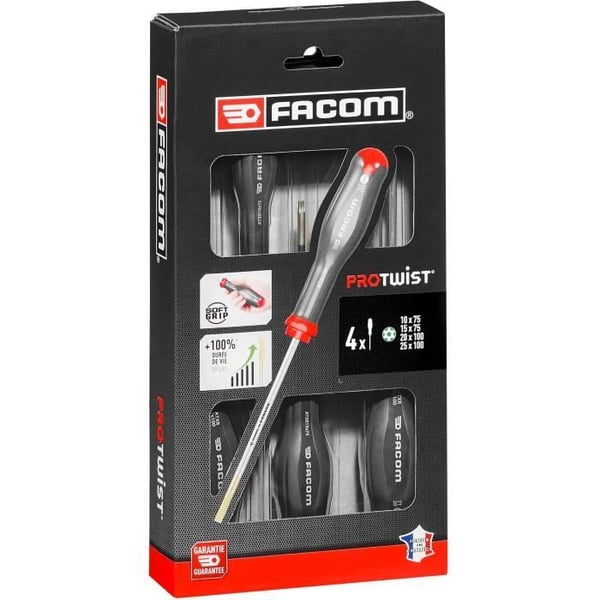 4 PROTWIST-vastusruuvimeisselin sarja - FACOM - ATXR.J4PB
