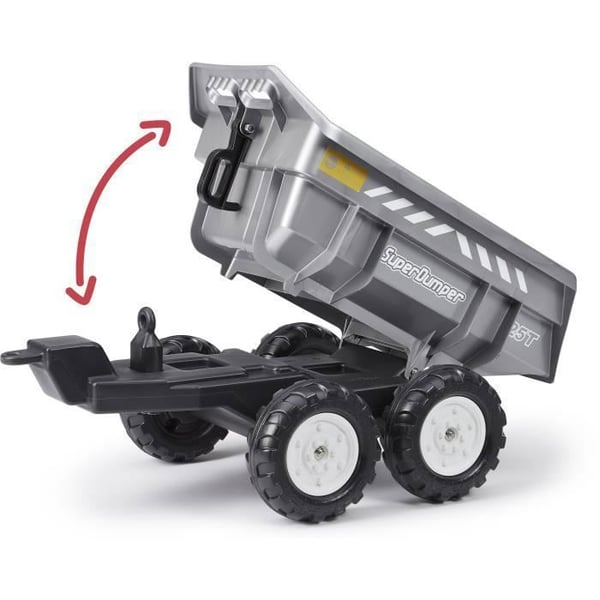 Kippiperävaunu - FALK - Super Dumper - Sopii kaikkiin Falk-traktoreihin 3-7 vuotta - 100 % valmistettu Ranskassa