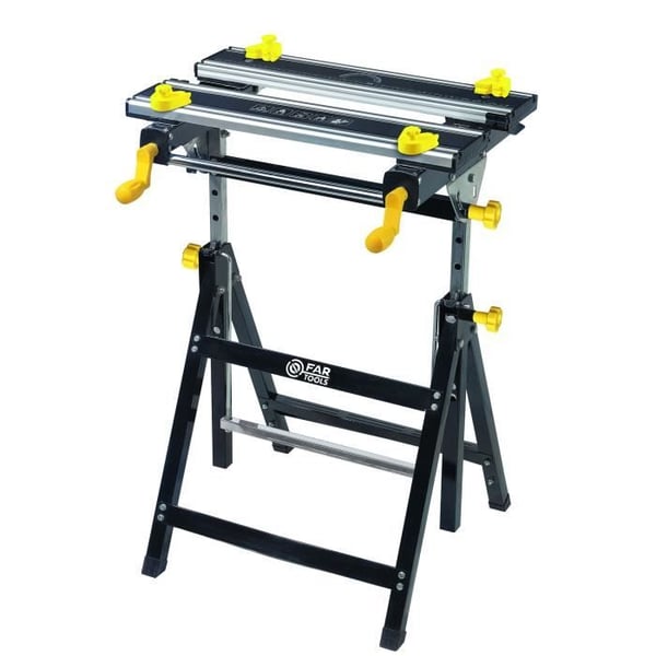 FARTOOLS PRO foldbart arbejdsbord - WB 100SB, vipbar aluminiumsplade og justerbar højde