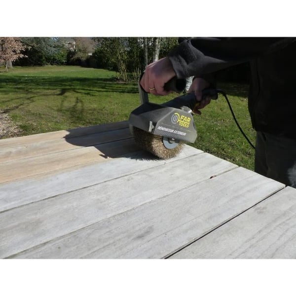 FARTOOLS PACK REX120C UDENDØRSRENOVERINGSMASKIN + PRÆCISIONS STÅLBØRSTE + PRÆCISIONS SLIBEBØRSTE