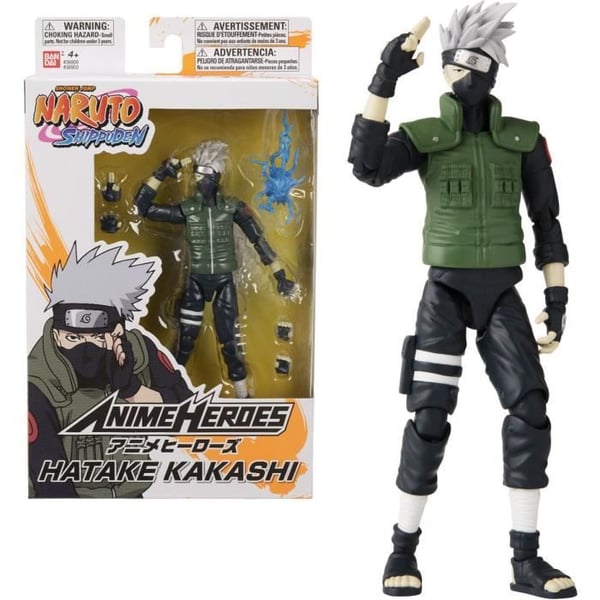Anime Heroes statyett 17 cm - Kakashi Hatake - Naruto Shippuden - BANDAI