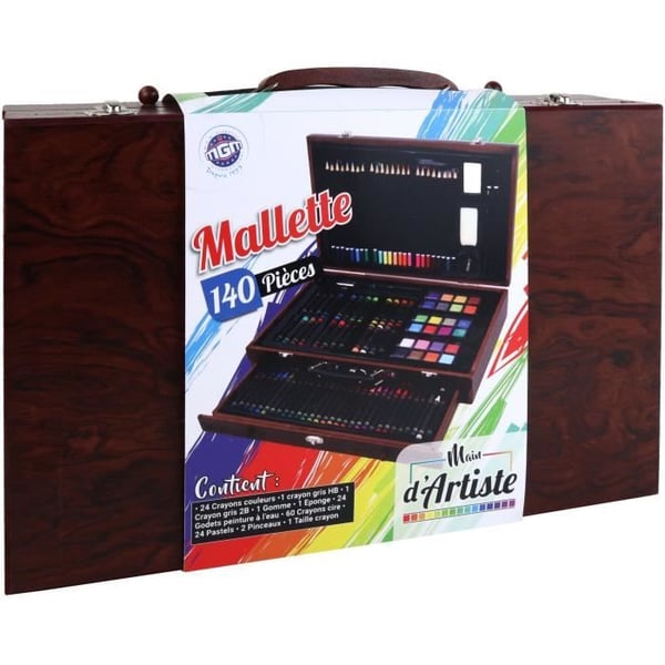 XXL-låda med 140 delar - ARTIST'S HAND - Ritlåda - Manuella aktiviteter - Komplett kit - Plastkonst