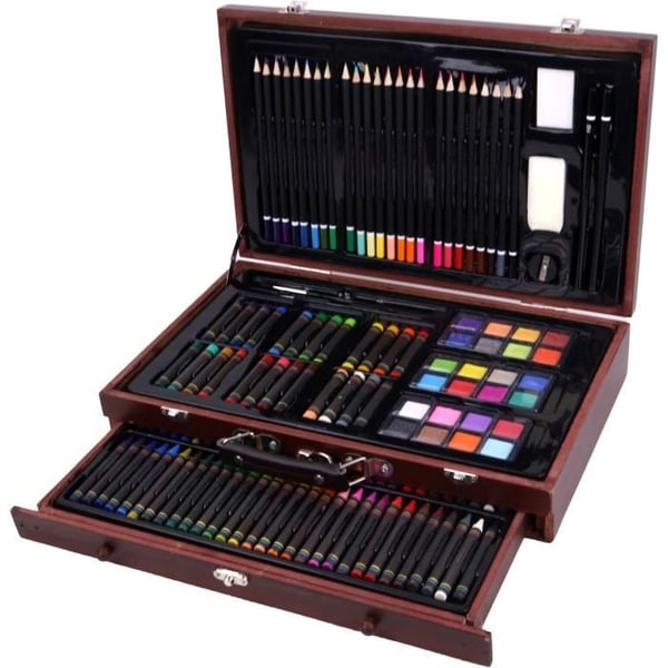 XXL-låda med 140 delar - ARTIST'S HAND - Ritlåda - Manuella aktiviteter - Komplett kit - Plastkonst