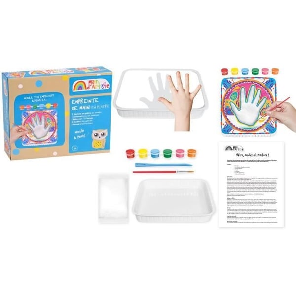 Handavtrycksskapande kit - Kreativ fritid - KONSTNÄRSHAND - Från 5 år