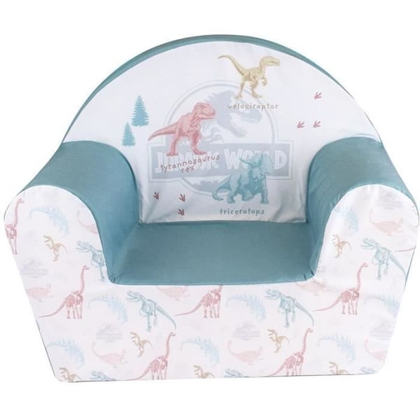 Dinosaurieklubbstol - FUN HOUSE - Jurassic World - För barn - B.52 x D.33 x H.42 cm