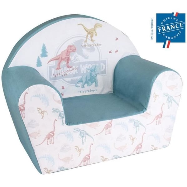 Dinosaur Club-stol - SJOVT HUS - Jurassic World - Til børn - B.52 x D.33 x H.42 cm
