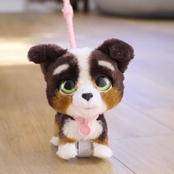 Interaktiv leksak - FURREAL FRIENDS - Stor vandrande valp 23 cm - Interaktivt husdjur med koppel