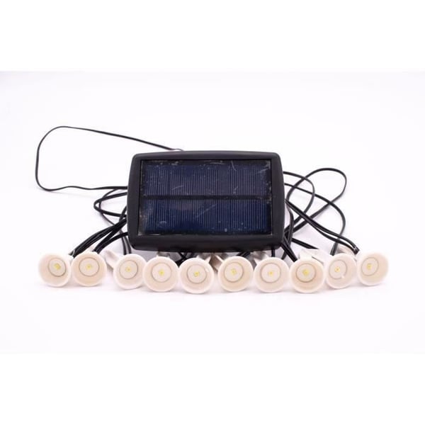 Solcelle-guirlande til plante 10 hvide LED'er - GALIX - 5m - 0,5W - 100 Lumen - 8 timers lysstyrke
