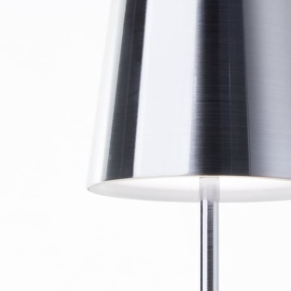 Utomhusbordslampa - BRILLIANT - XAANA - Laddningsbar - Krom - LED - 2W - 160lm - CCT - DIM - USB - IP44