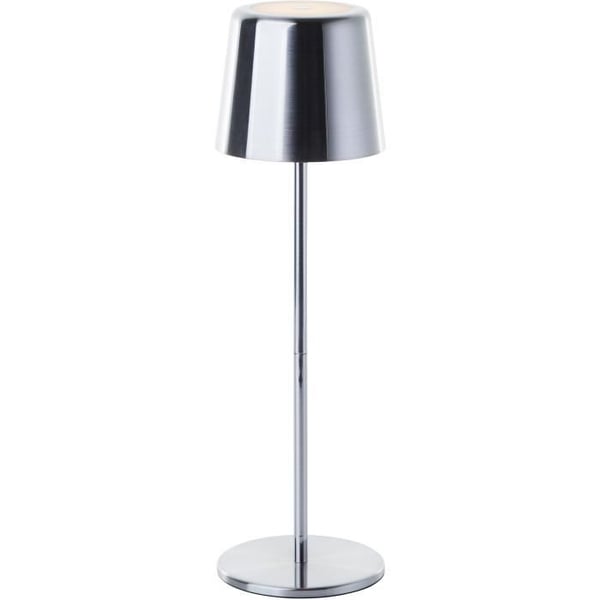 Utomhusbordslampa - BRILLIANT - XAANA - Laddningsbar - Krom - LED - 2W - 160lm - CCT - DIM - USB - IP44