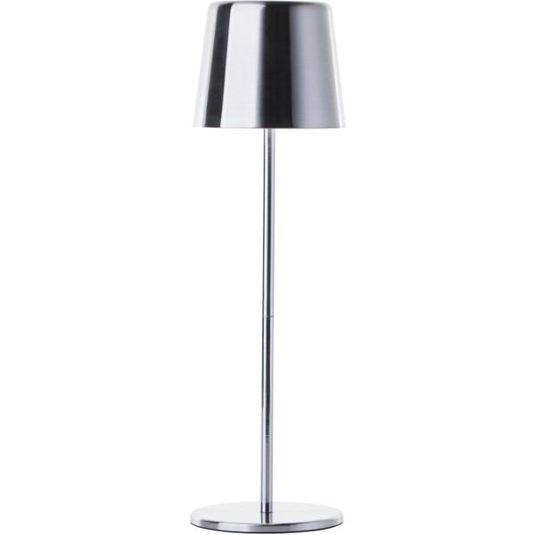 Utomhusbordslampa - BRILLIANT - XAANA - Laddningsbar - Krom - LED - 2W - 160lm - CCT - DIM - USB - IP44
