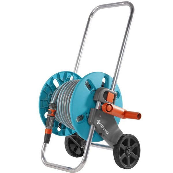 GARDENA CleverRoll slangvinda med hjul storlek S - 20m slang ø 13mm och bevattningslans - 5 års garanti