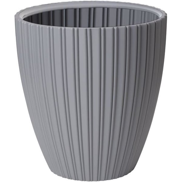 Blomkruka - Garden ID - Fancy - 40 x 42 cm - För trädgårdar, balkonger eller inomhusbruk - Ljusgrå