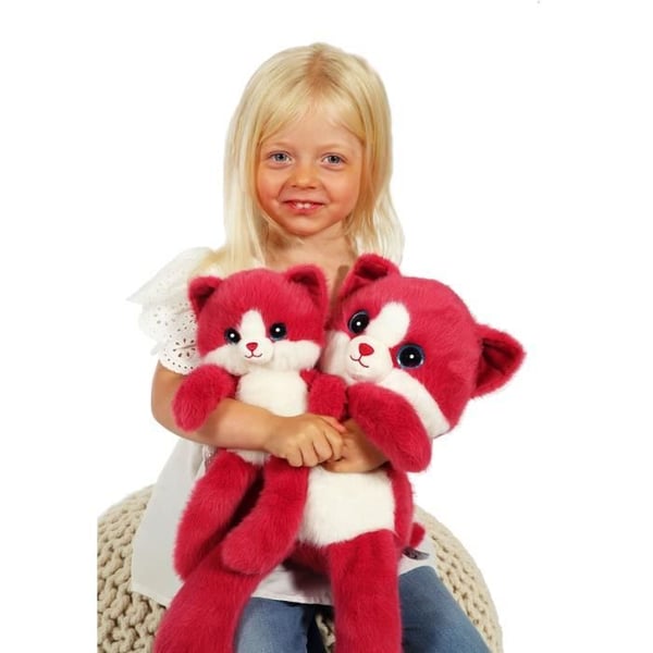 Leggies Katteplys - GIPSY TOYS - Hindbær. 48 cm
