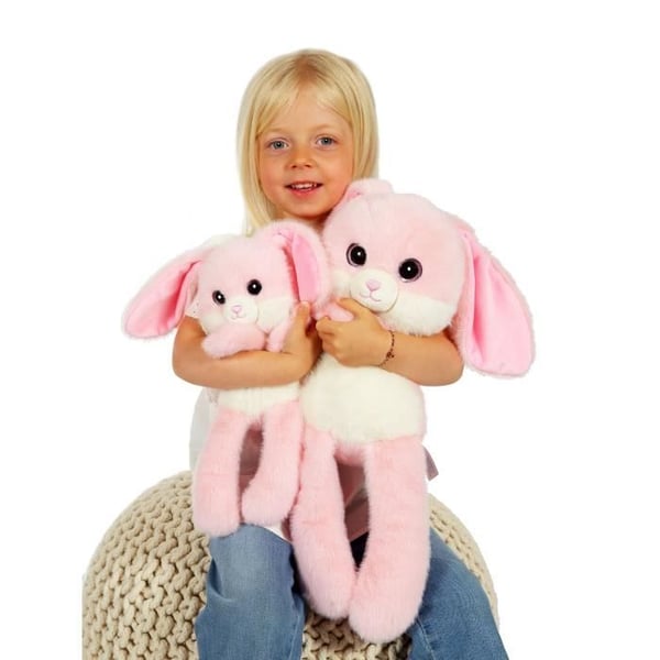 Leggies Kanin Bamselegetøj - GIPSY TOYS - Lyserød. 48 cm
