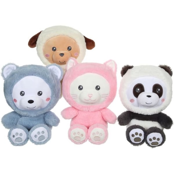 Hættetrøje Kæledyr Katte Plyslegetøj - GIPSY TOYS - Lyserød. 24 cm
