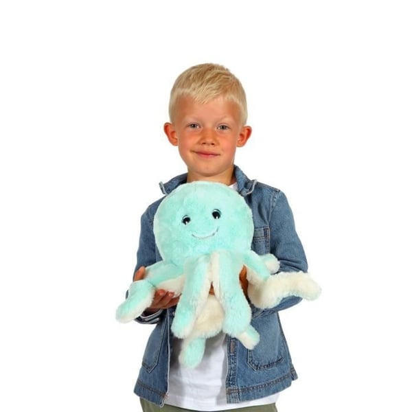 Blæksprutte Plys - GIPSY TOYS - Blå. 32 cm