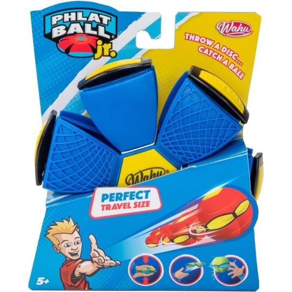 Phlat Ball Junior Blå - Udendørs spil - GOLIATH - Skive der forvandles til en bold