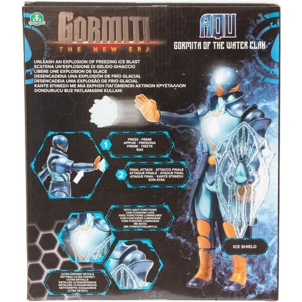 Artikuleret figur - GORMITI - Gormiti med letangreb Vand - Akvarie - 27 cm - fra 4 år - GRV071
