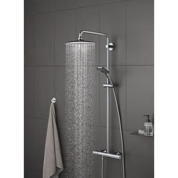 GROHE - Vitalio Joy 260 hovedbruser - 3 stråler - krom - 1/2 gevindtilslutninger - vandbesparende