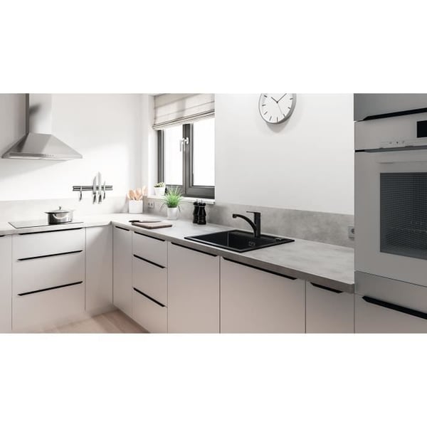 GROHE Start - 324412432 - Keittiöhana - Yksiote pesuallashana - Mattamusta - Matala juoksuputki - 140° kierto