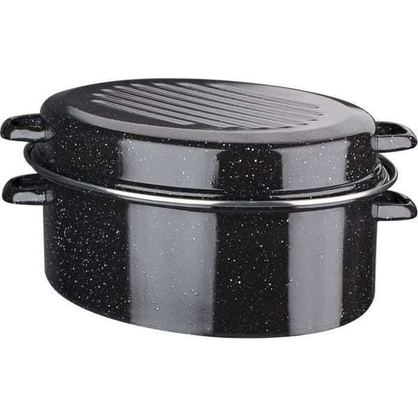 Emaljerad stålgryta - GSW - Daubiere Email - 32 cm - Oval - Induktion
