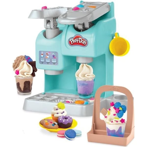 Play-Doh My Super Cafe. Modelleringsvoks. Legetøjskaffemaskine til børn fra 3 år. KitchenCreation