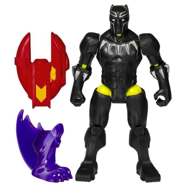 MixMashers Black Panther. 12 cm anpassningsbar figur att mixa och matcha med tillbehör. Marvel. Från 4 år