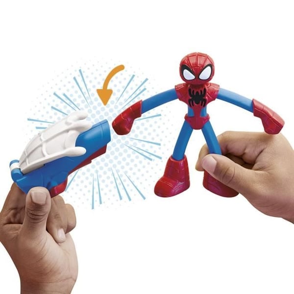 Play-Doh Hämähäkkimies. Verkkojeni rakennussarja, jossa on joustava hahmo ja muovailuvahaa. Ikä 4. Marvel