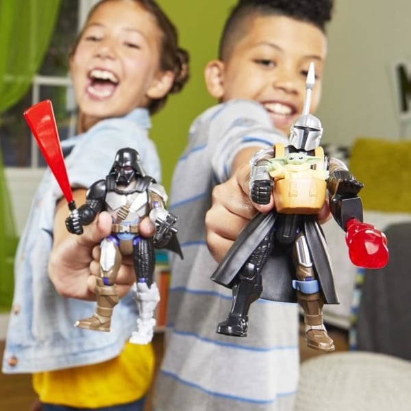 MixMashers Mandalorian og Grogu. Deluxe tilpasselig figur, der kan blandes og matches med tilbehør. Star Wars. Fra 4 år